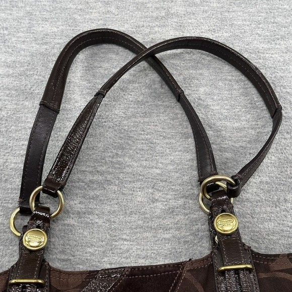 Coach Patchwork Tote in Brown and Tan - Picture 15 of 15